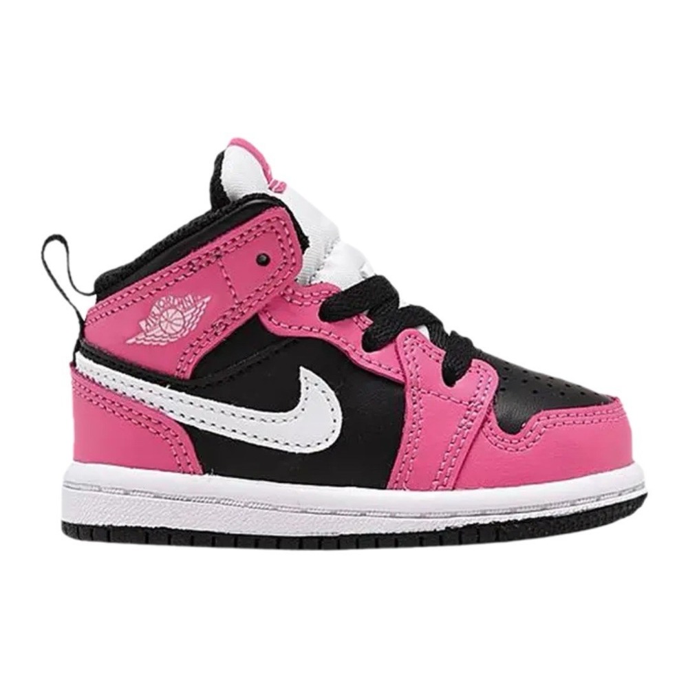 Nike Air Jordan 1 Mid Toddler Size 8 C Authentic Pink Black White